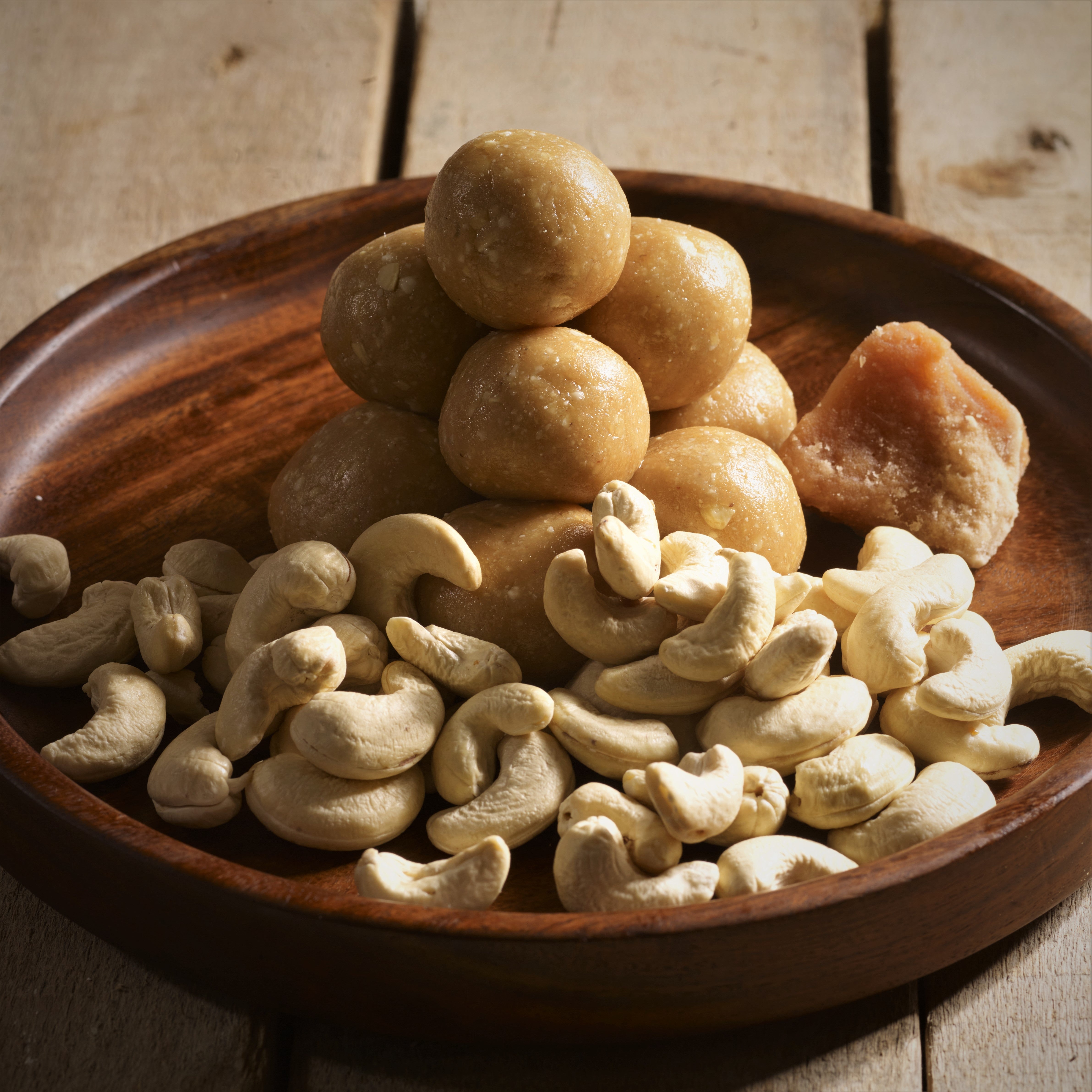 Cashew Jaggery Laddus